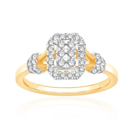 Diamond ladies multi stone solitaire Ring