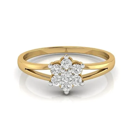 Diamond ladies multi stone solitaire Ring